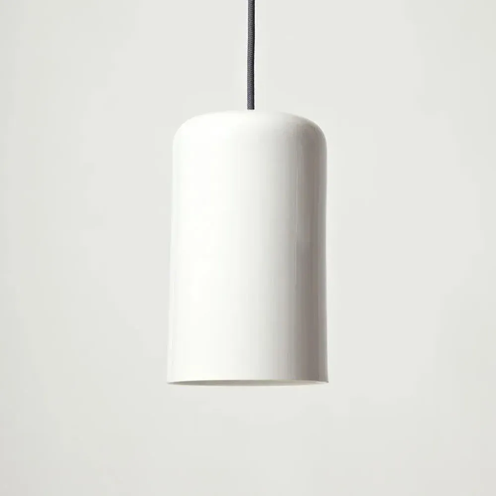 Josiah Medium Pendant Light - Grey, Bone China