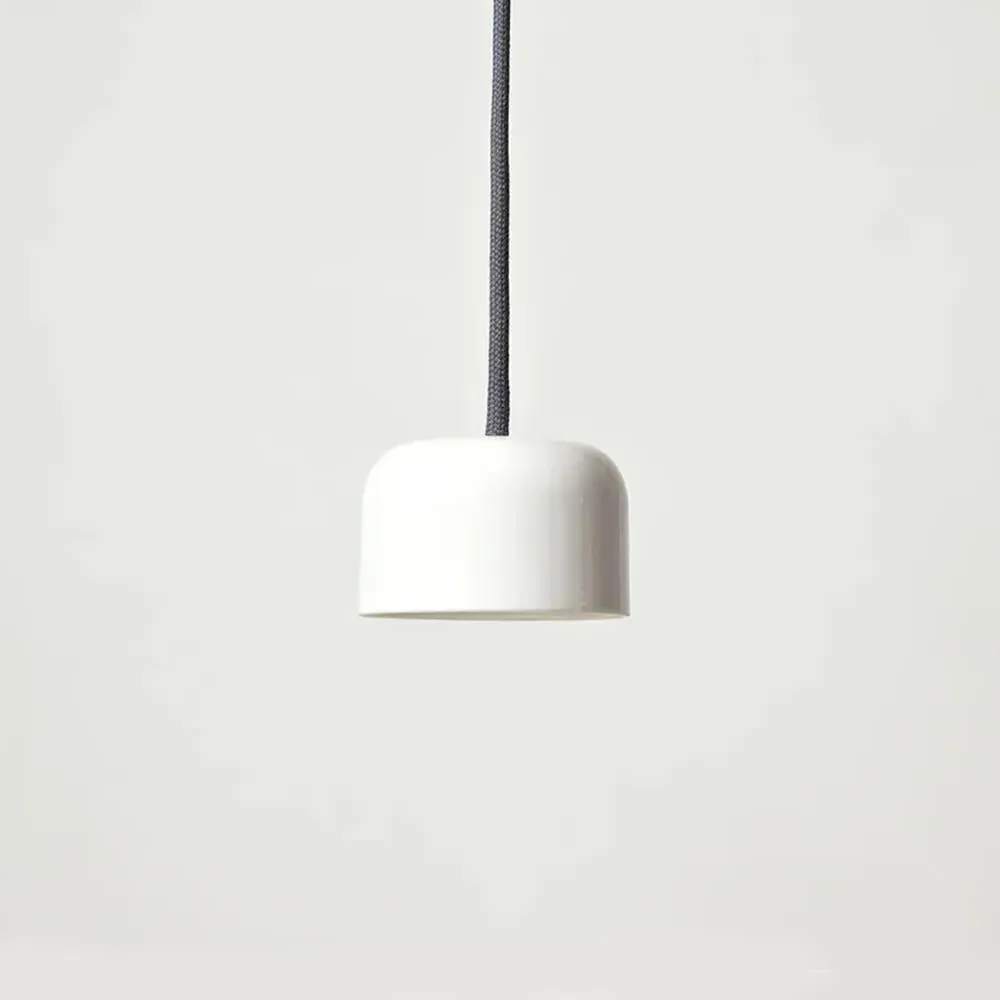Josiah Small Pendant Light - Grey, Bone China
