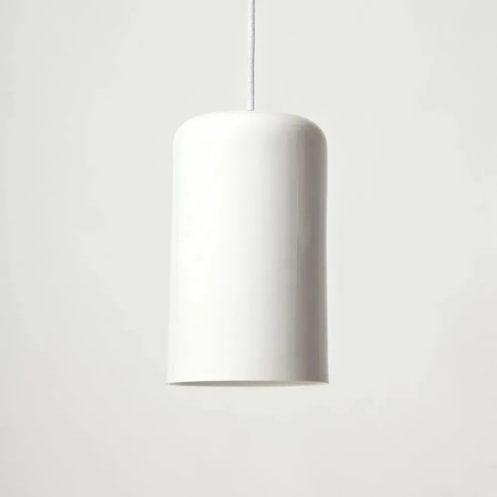 Large Pendant Light - White, Bone China
