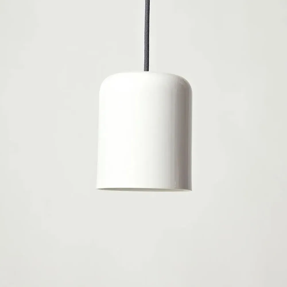 Medium Pendant Light - White, Bone China