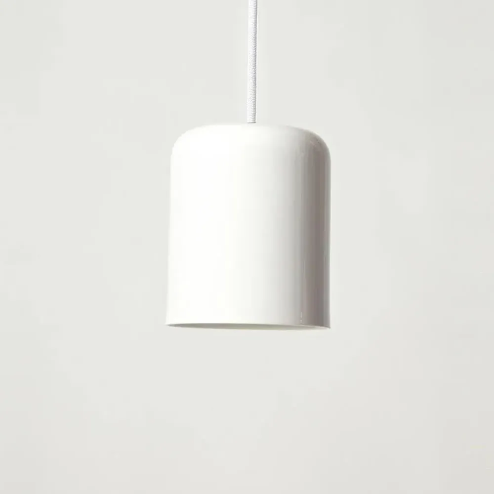 Medium Pendant Light - White, Bone China