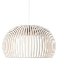 Atto Pendant Light - White, Birch