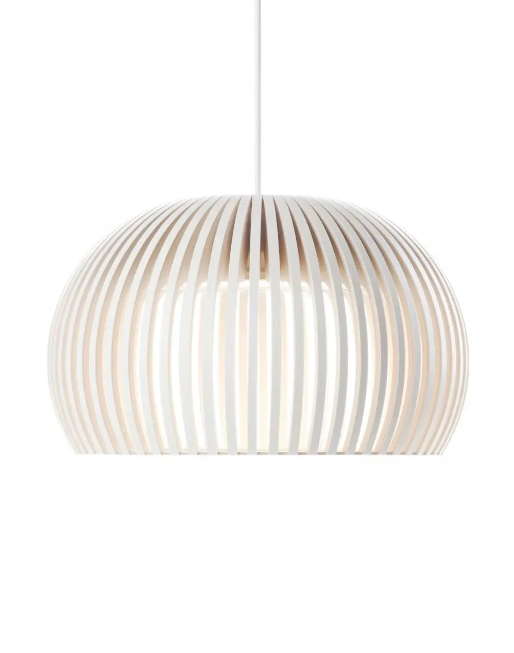 Atto Pendant Light - White, Birch