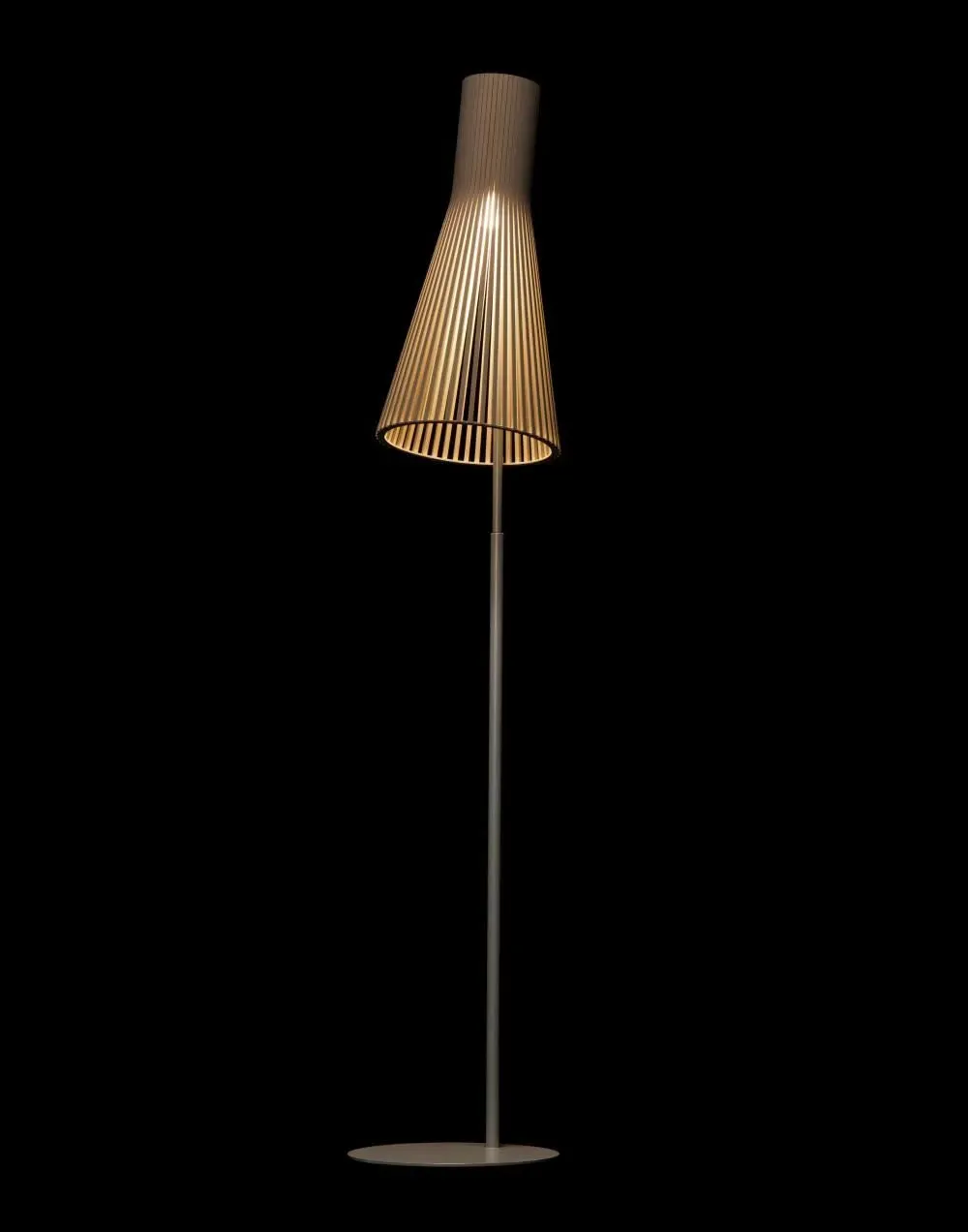 Conical Floor Light - Natural, Birch