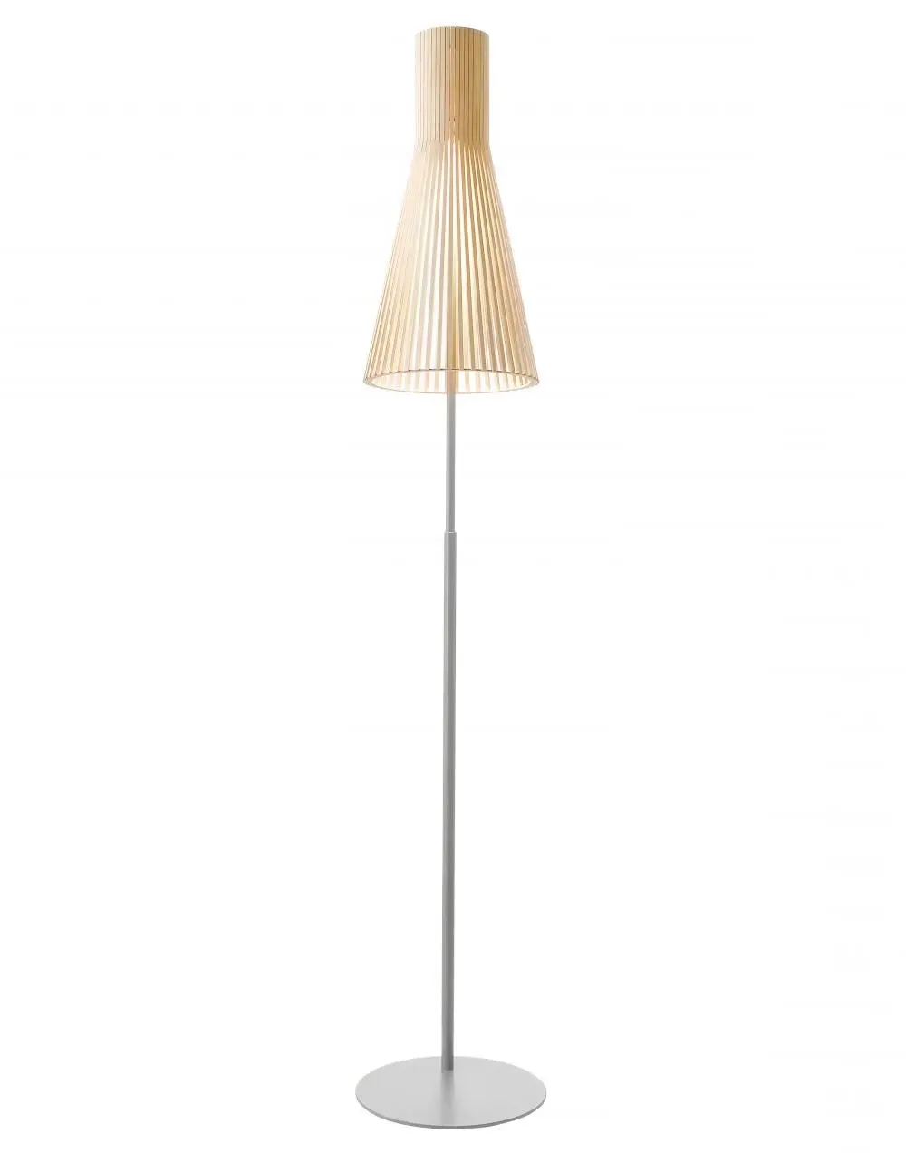 Conical Floor Light - Natural, Birch image