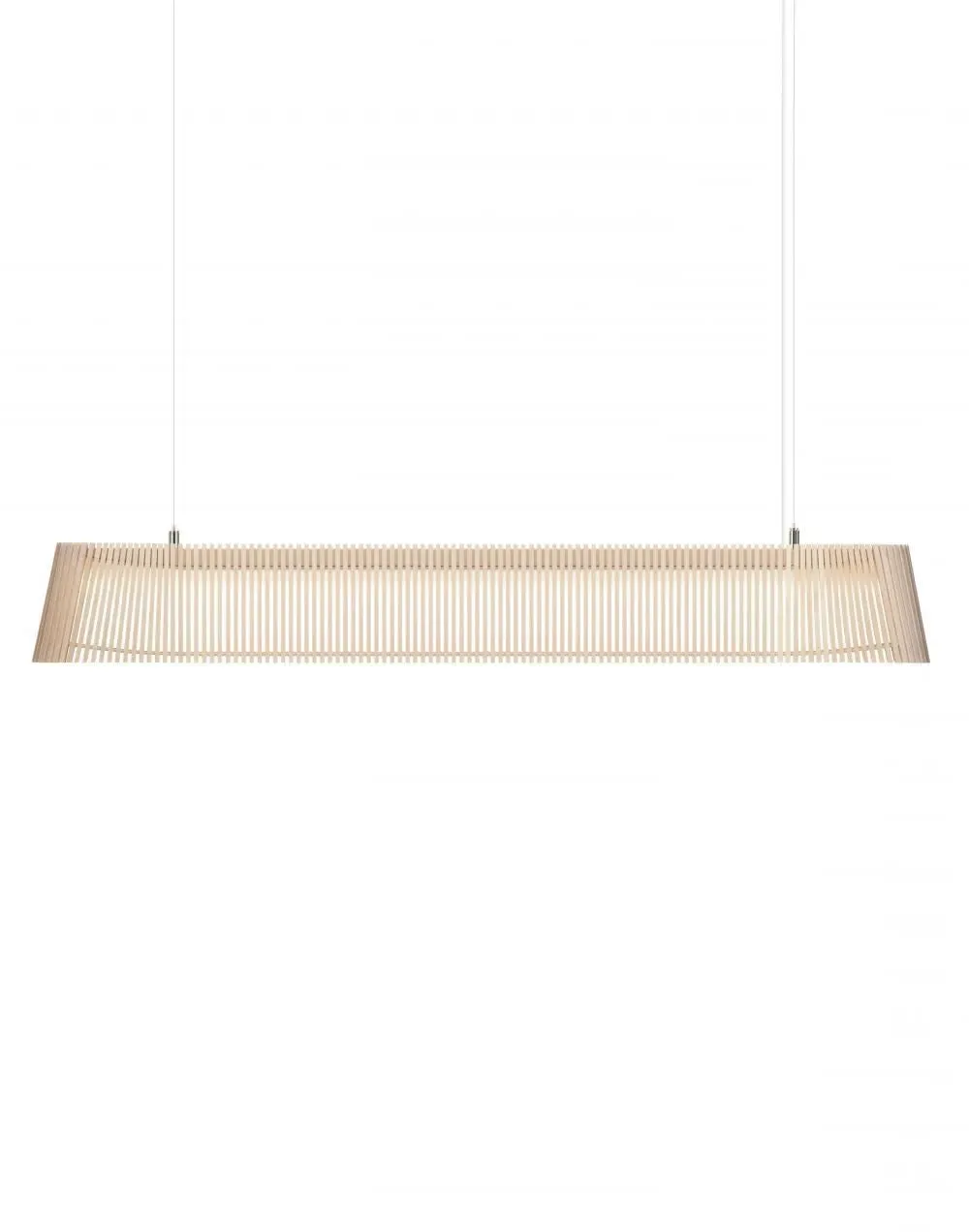 Horizontal Pendant Light - White, Birch