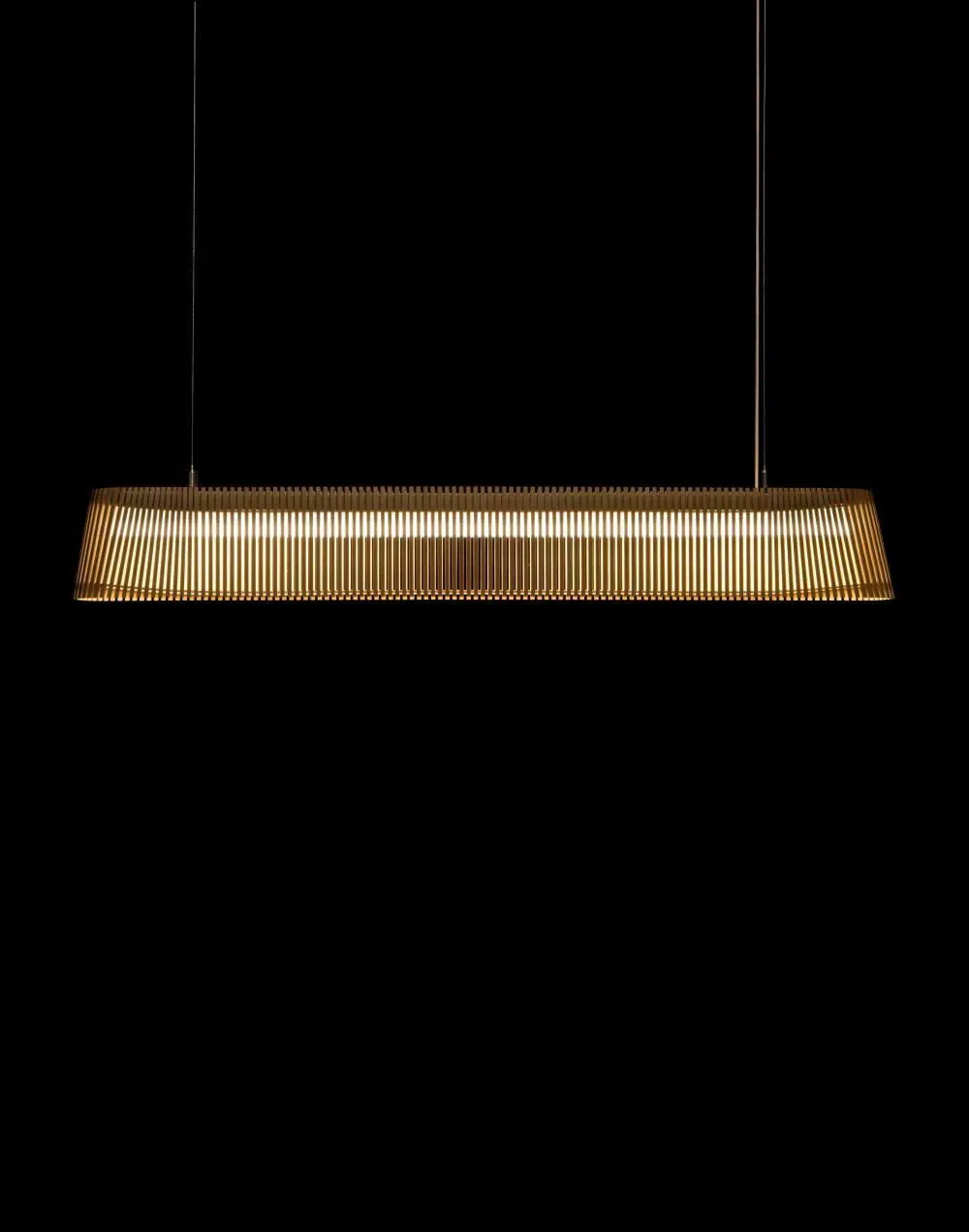 Horizontal Pendant Light - White, Birch