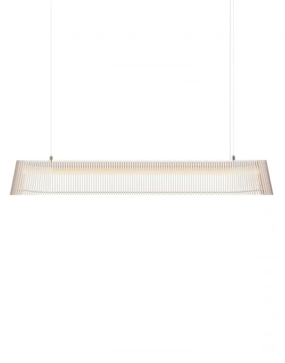 Horizontal Pendant Light - White, Birch