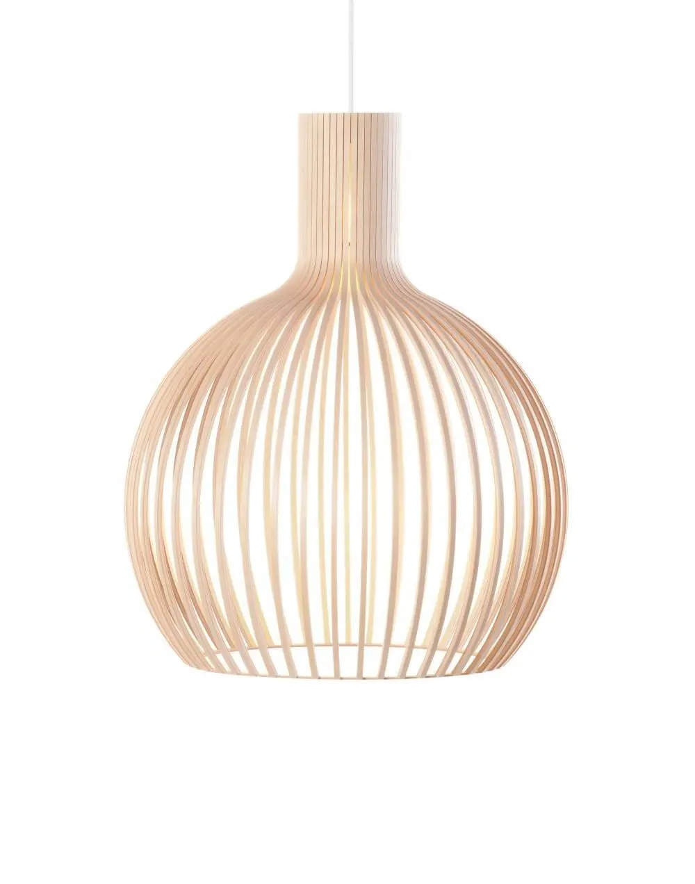 Large Pendant Light - Black, Birch