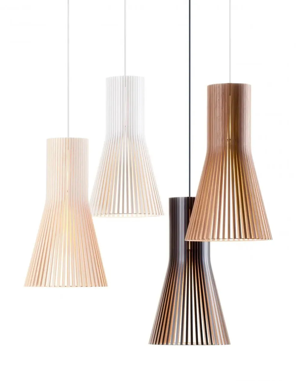 Large Pendant Light - Black, Birch
