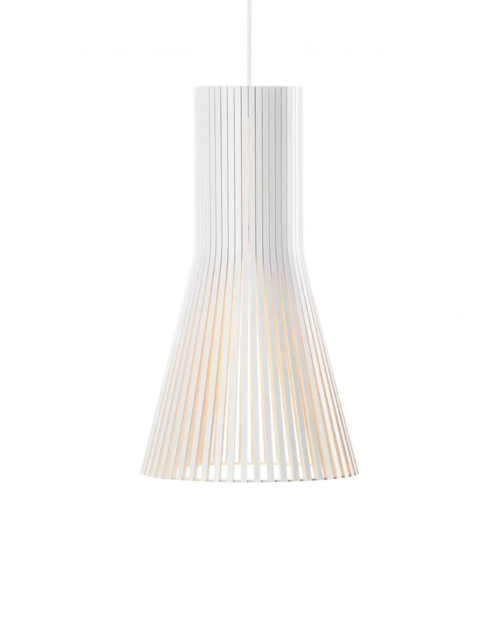 Large Pendant Light - White, Birch