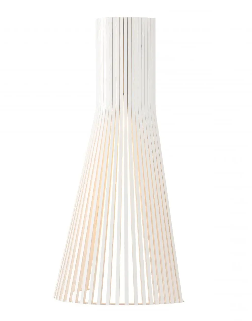 Large Wall Light with Plug - White, Birch