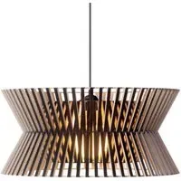 Pendant Light with Chandelier Design - Black, Birch
