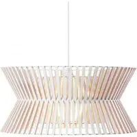 Pendant Light with Chandelier Design - White, Birch
