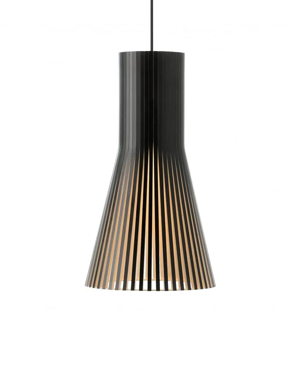 Small Secto Pendant Light - Black, Birch