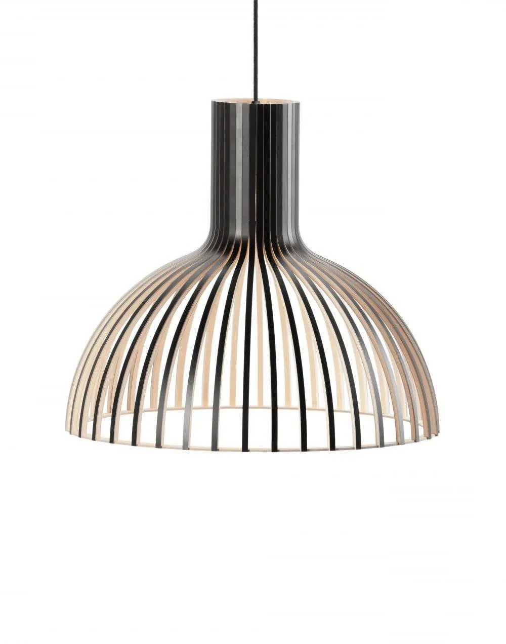 Small Victo Pendant Light - Black, Birch