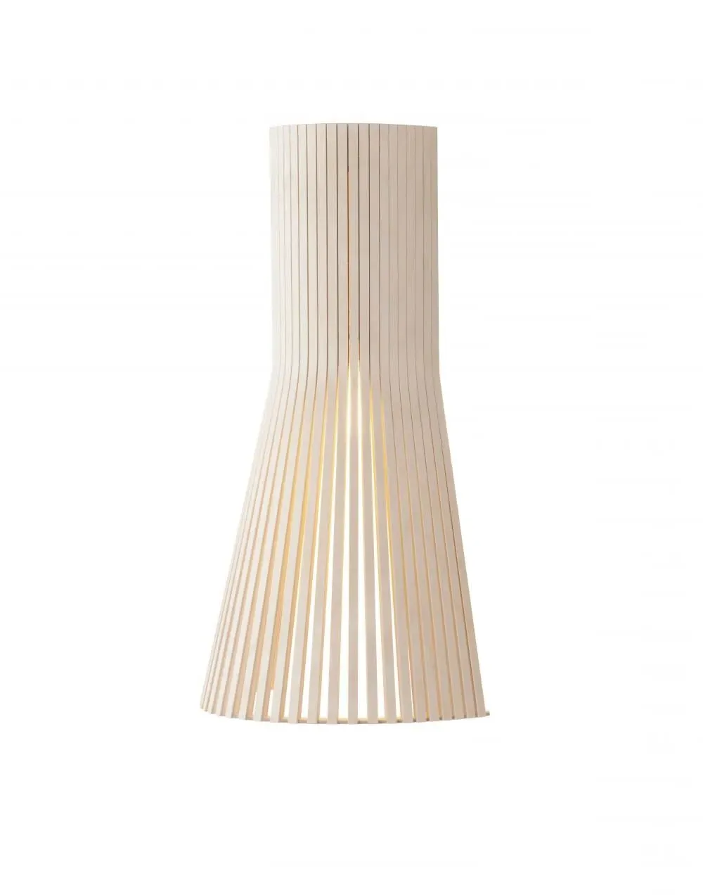 Small Wall Light with Plug - White, Birch