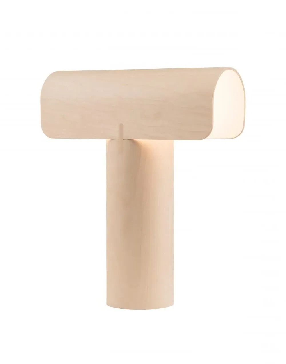 T-Shaped Table Lamp - Walnut, Birch