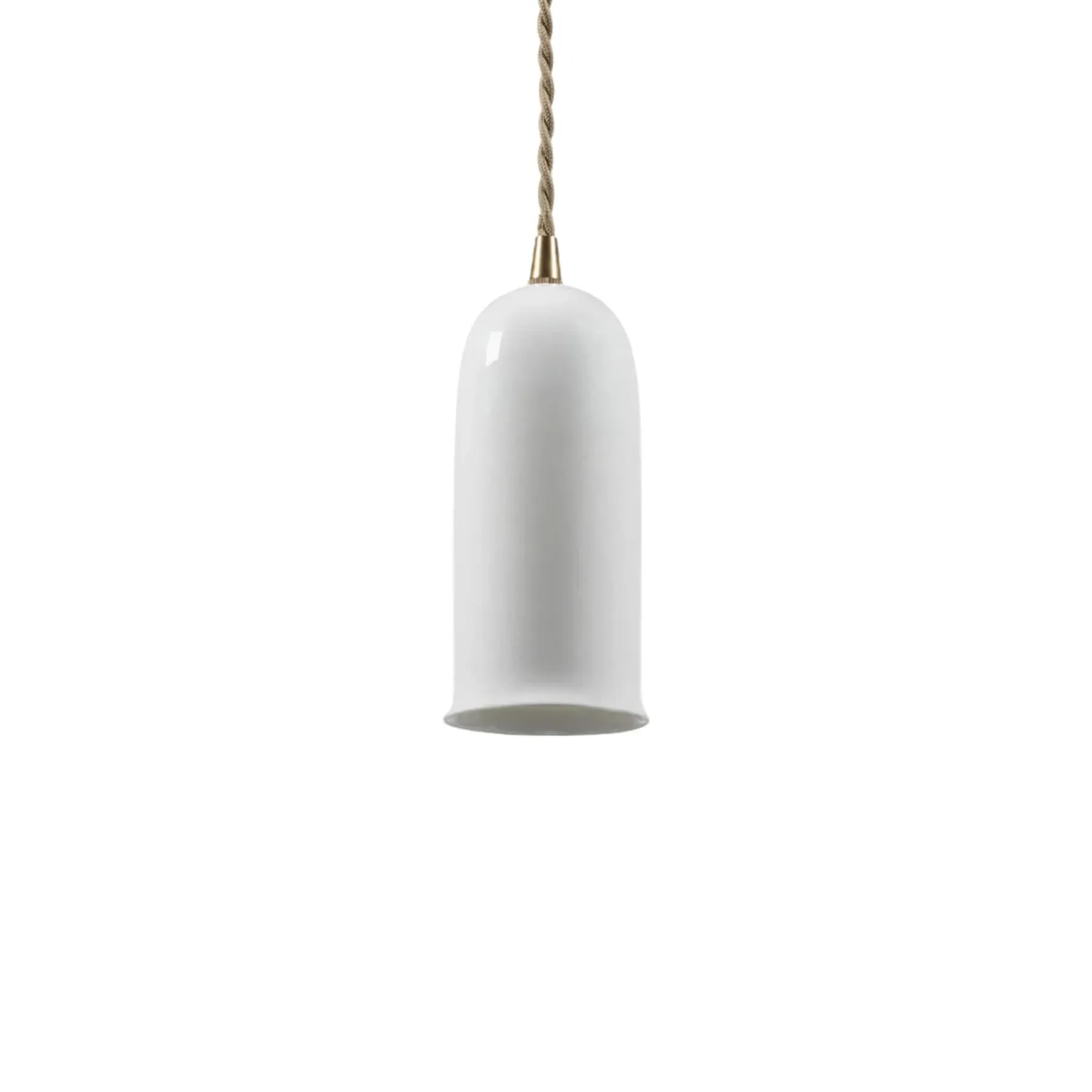 Cylinder Pendant Light No2 - White, Bone China