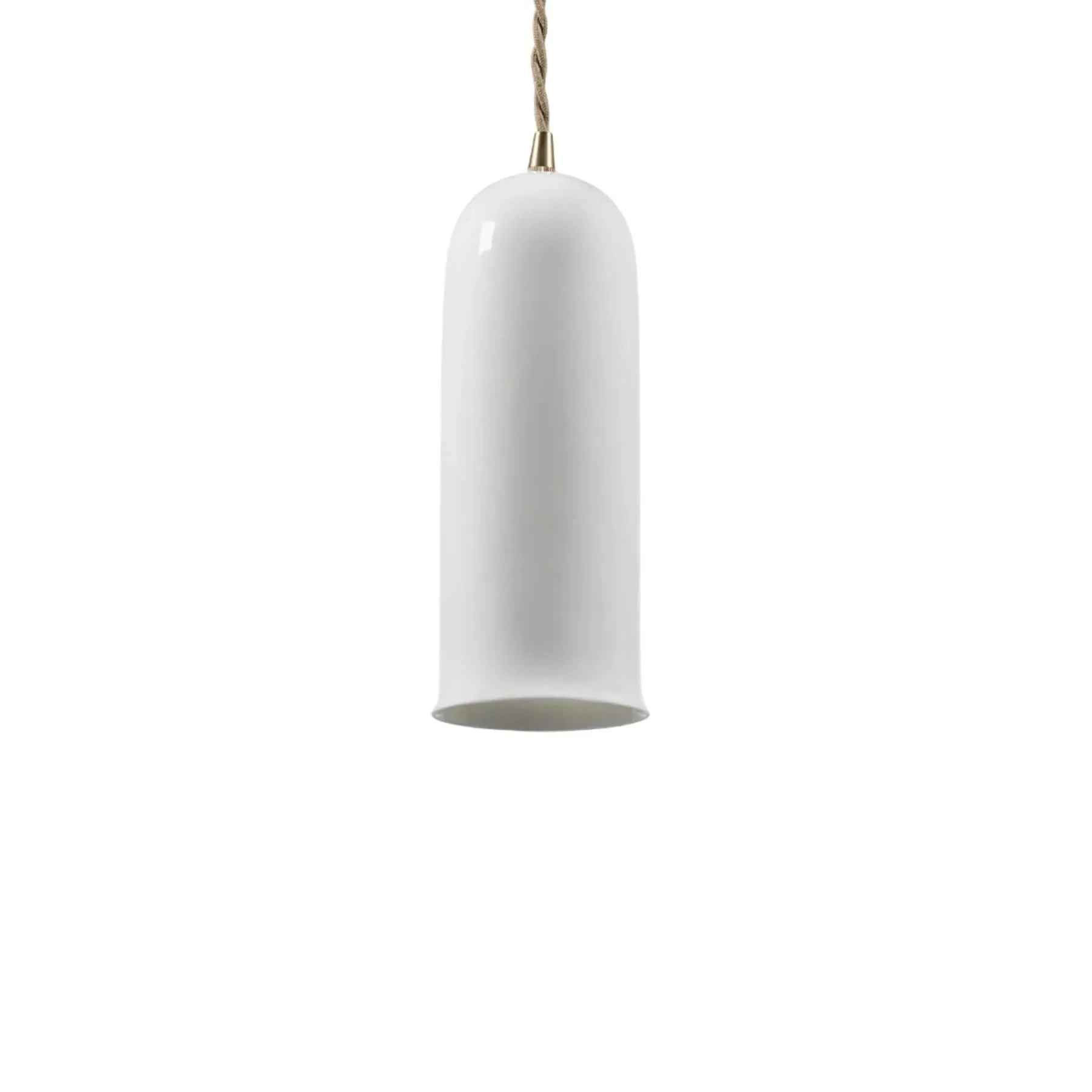Cylinder Pendant Light No2 - White, Bone China