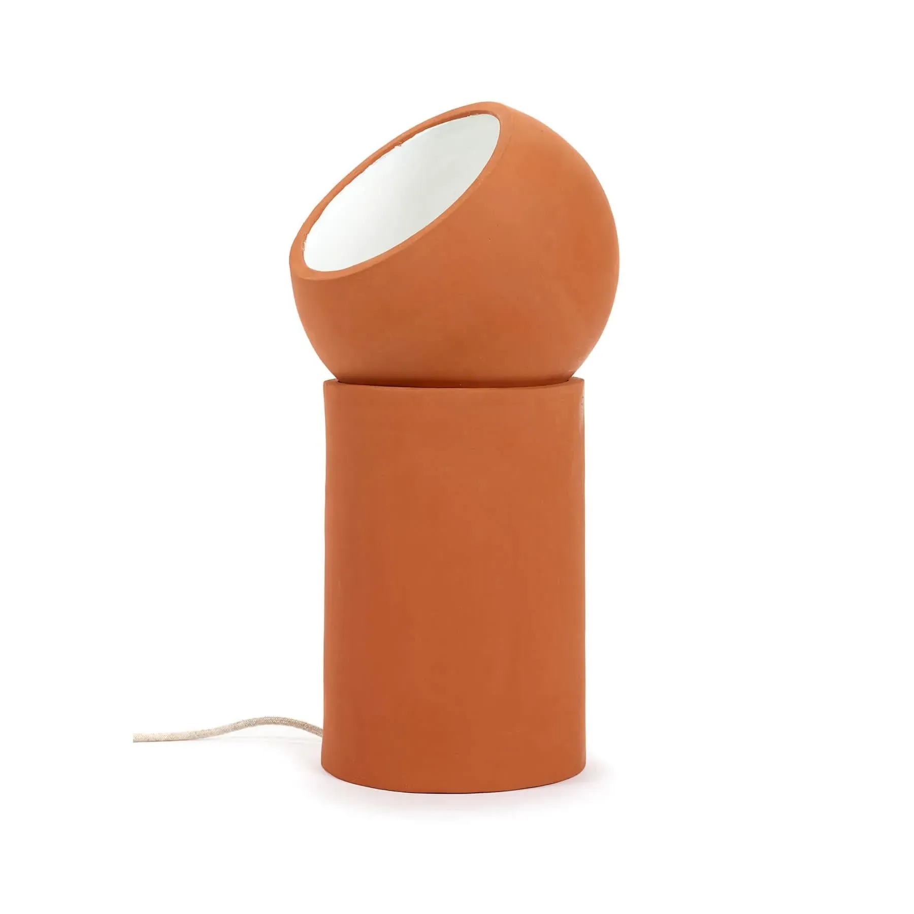 Medium Table Lamp with Adjustable Light - Terracotta