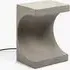 Tangent Side Table with Light - Concrete