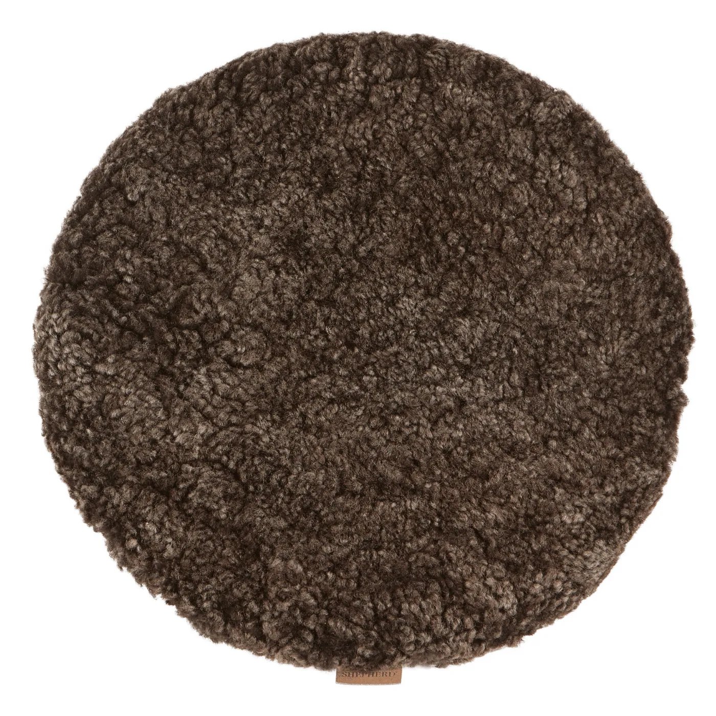 Jill Round Chair Cushion - Stone, Sheepskin