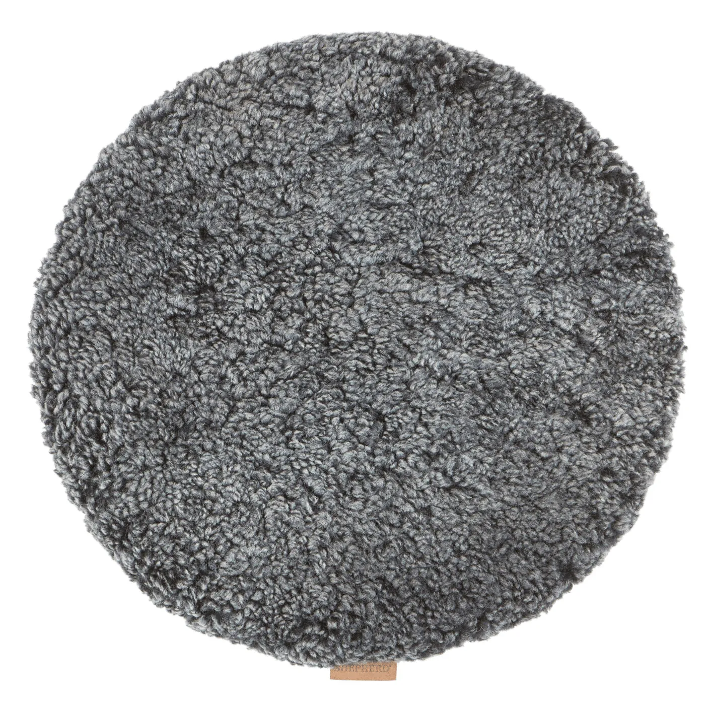 Round Chair Cushion - Carbon, Sheepskin