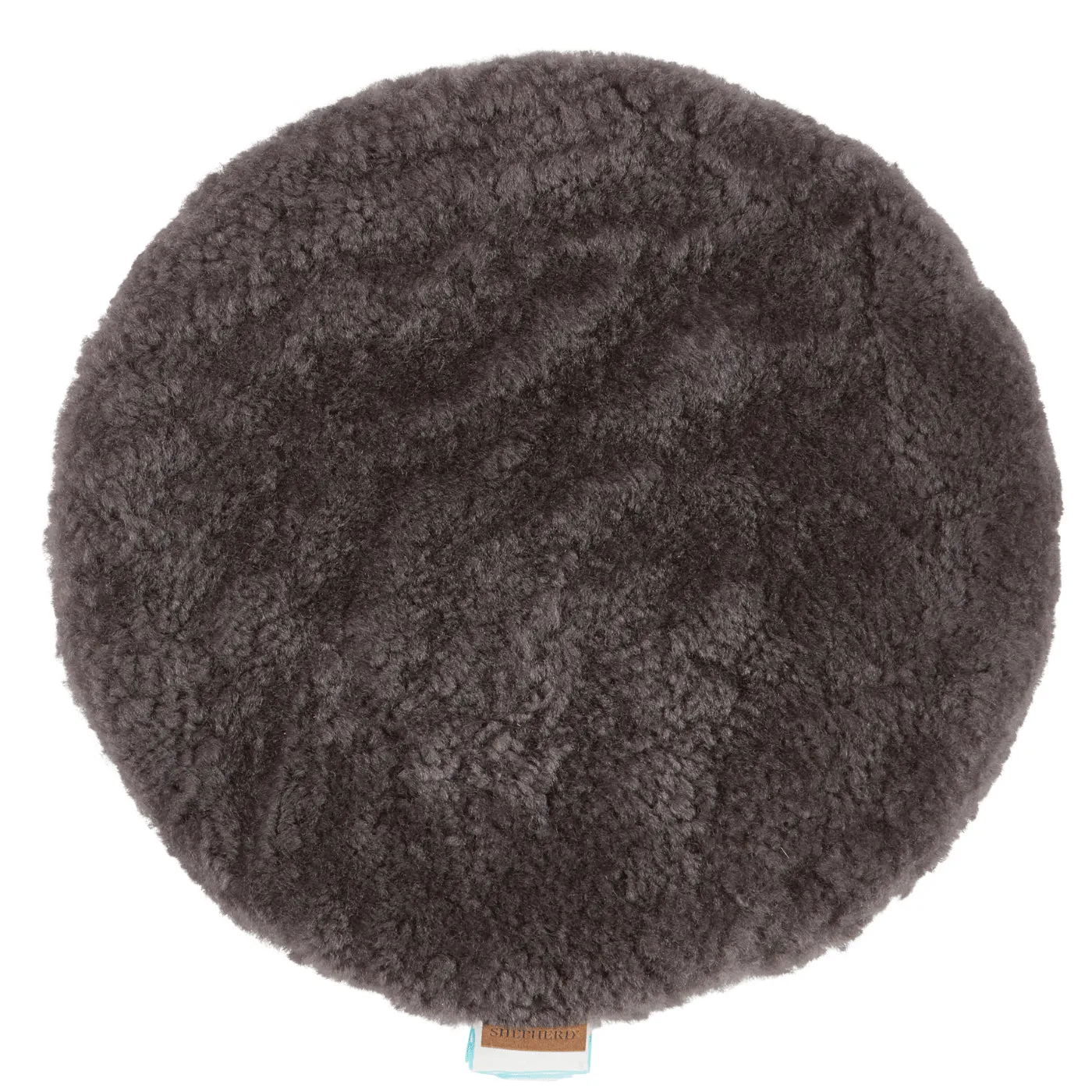 Round Chair Cushion - Carbon, Sheepskin image