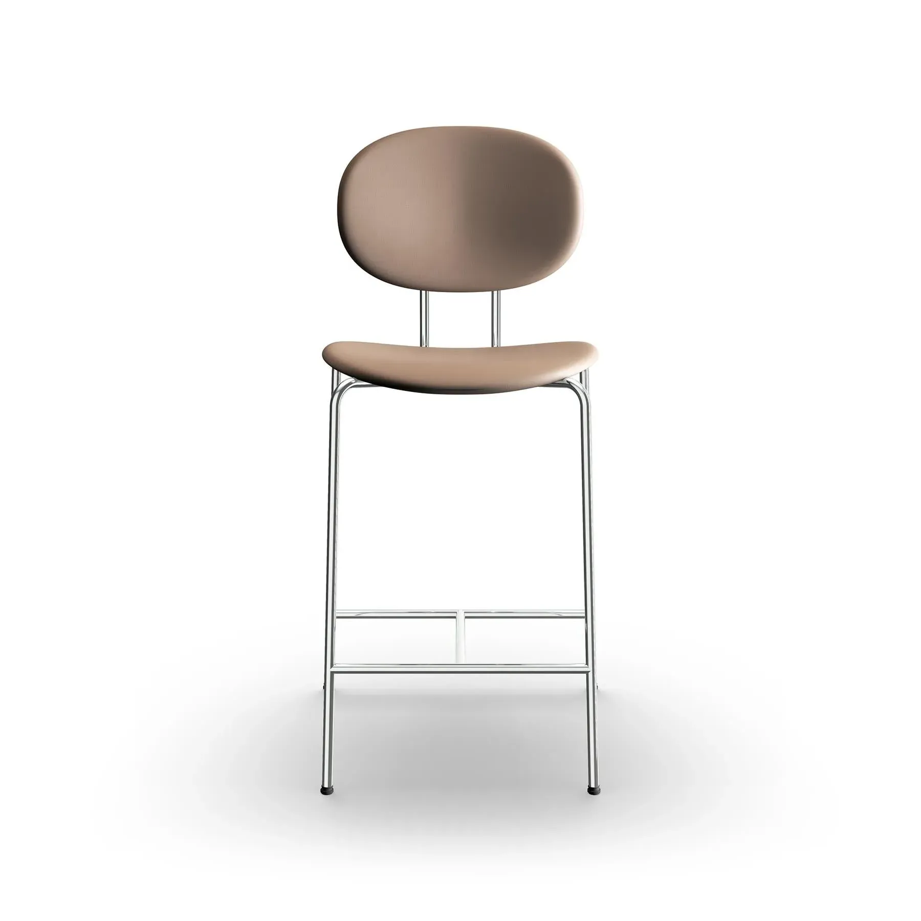 75cm Bar Chair Upholstered - Honey, Leather
