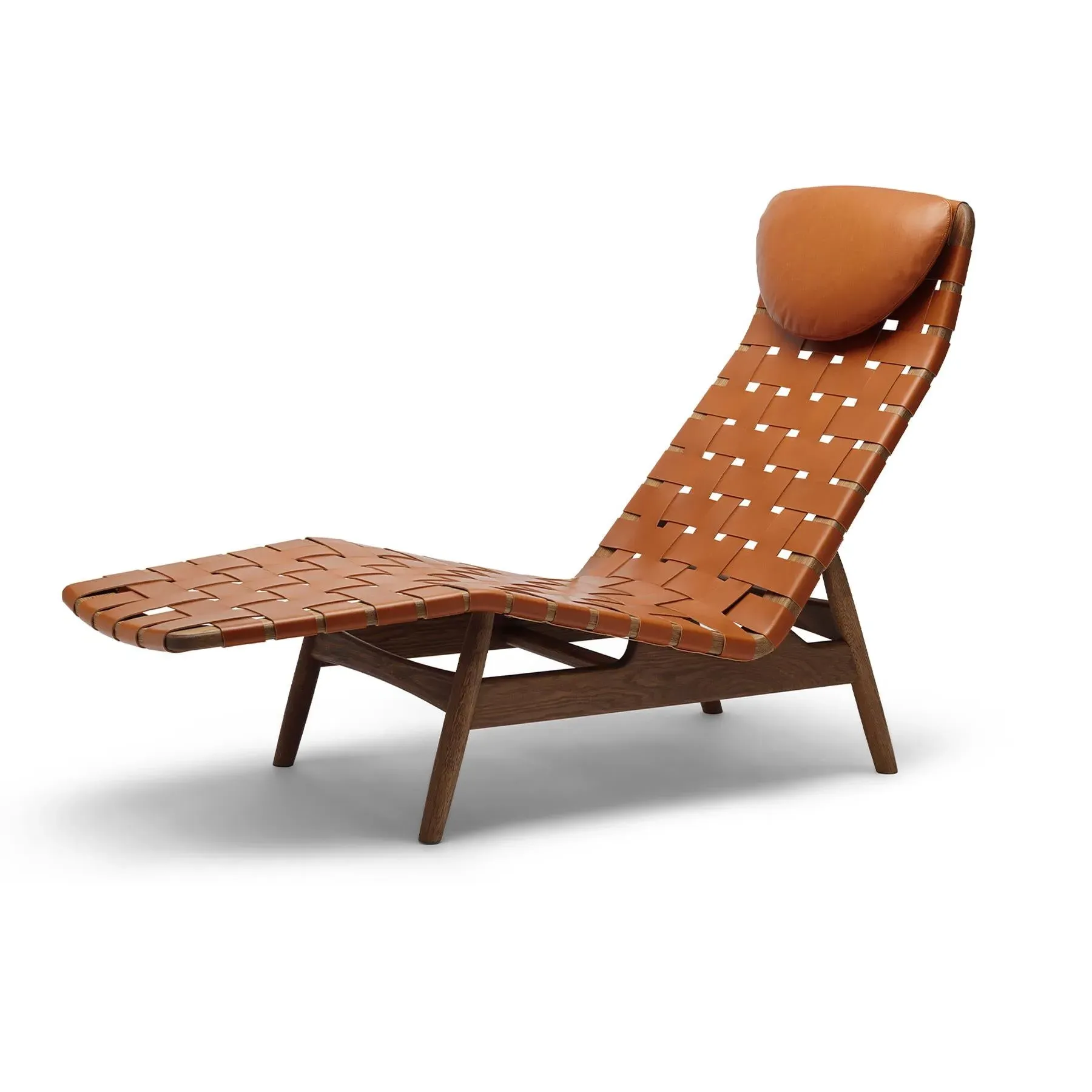 Chaise Lounge - Brandy, Leather