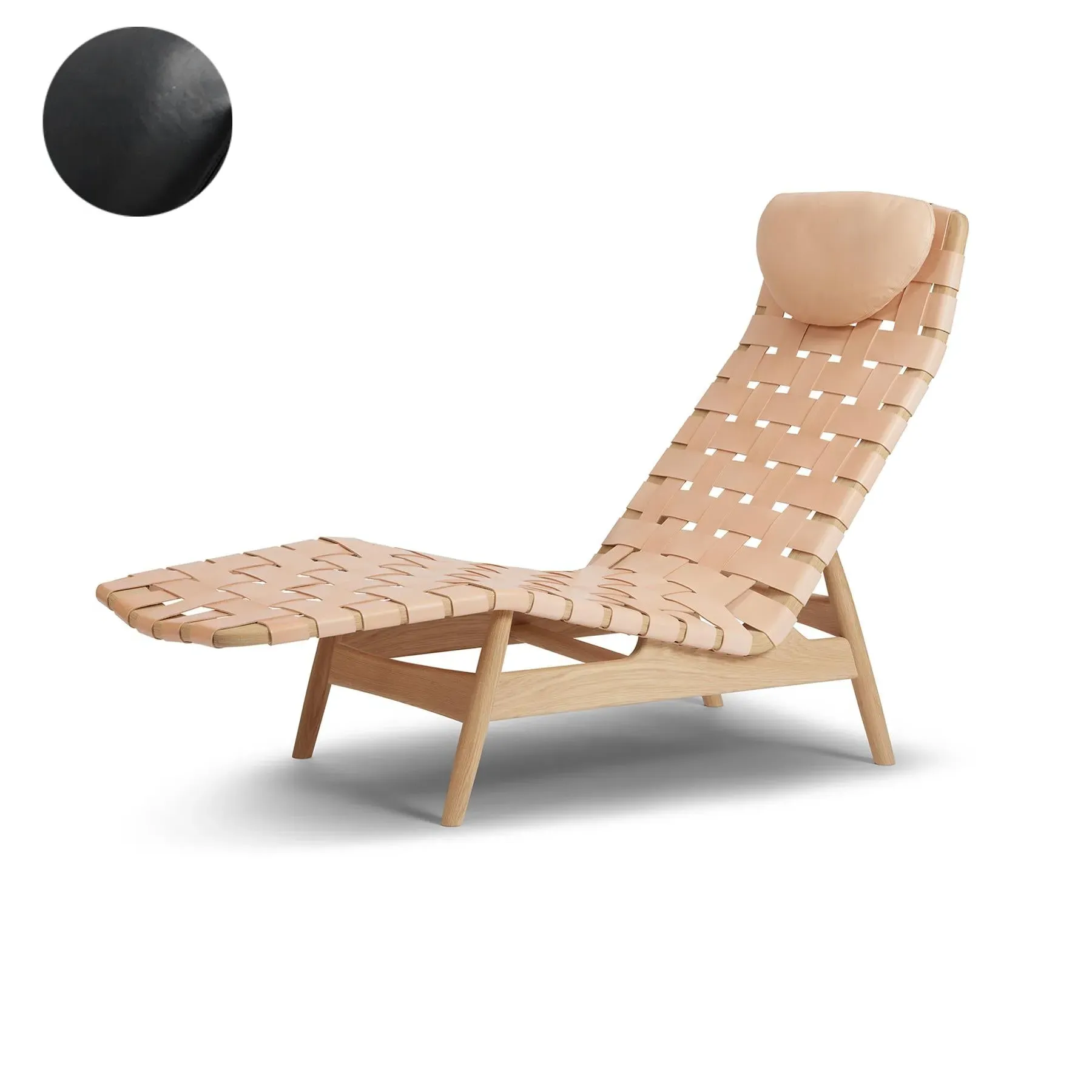 Chaise Lounge - Natural, Leather image