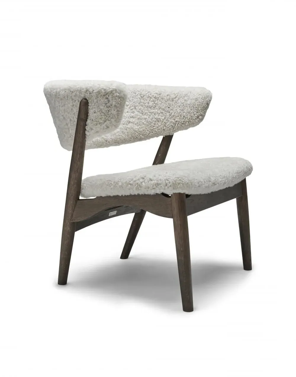 Lounge Chair with Sheepskin - Moonlight, Oak