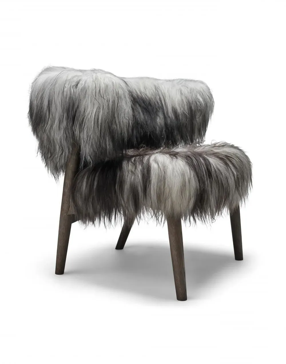 No 7 Lounge Chair Sheepskin Edition - Grey, Oak