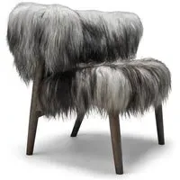 No 7 Lounge Chair Sheepskin Edition - Grey, Oak