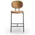 Piet Hein Upholstered Bar Chair - Brandy, Leather