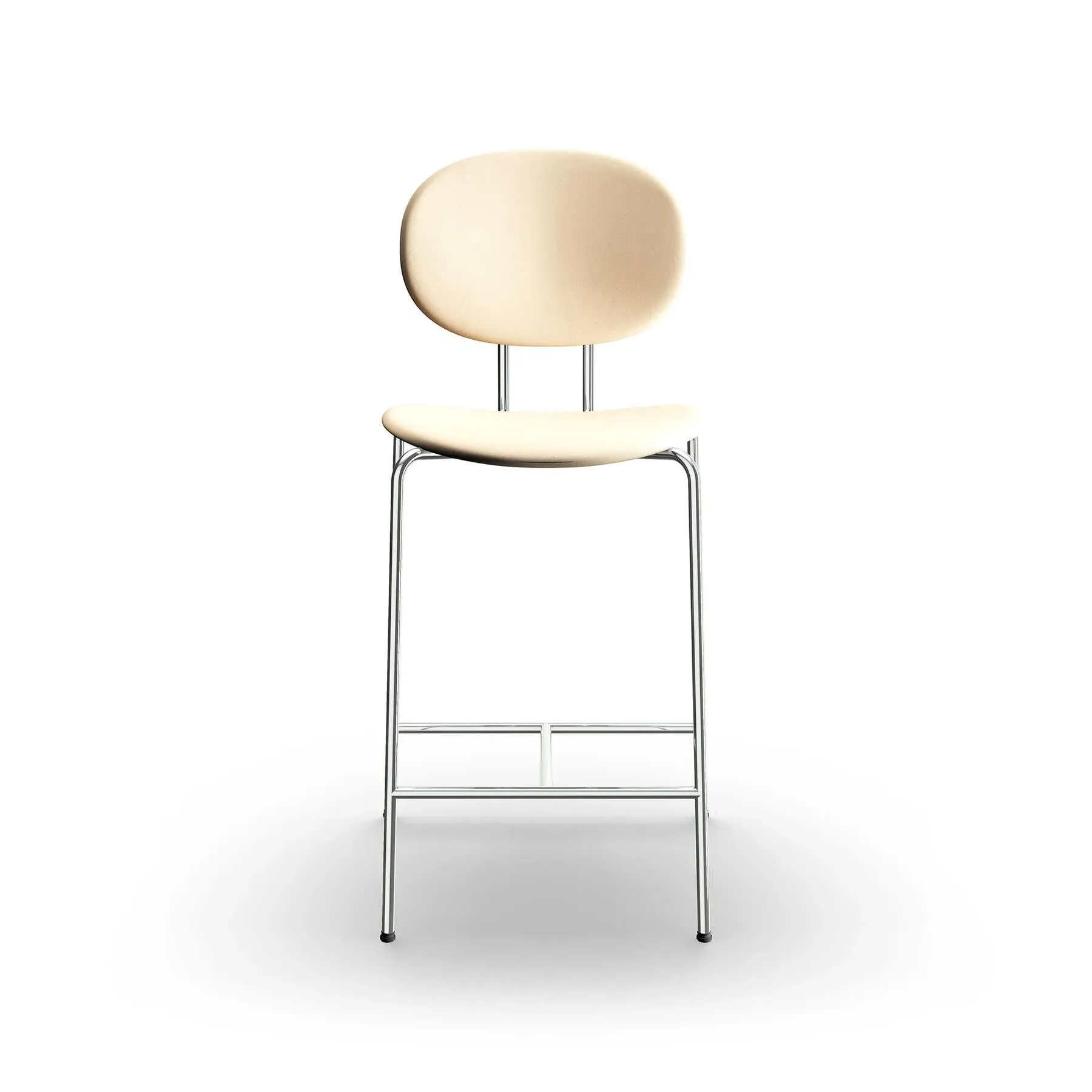 Piet Hein Upholstered Bar Chair - Dark Brown, Leather