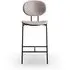 Piet Hein Upholstered Bar Chair - Light Grey, Leather
