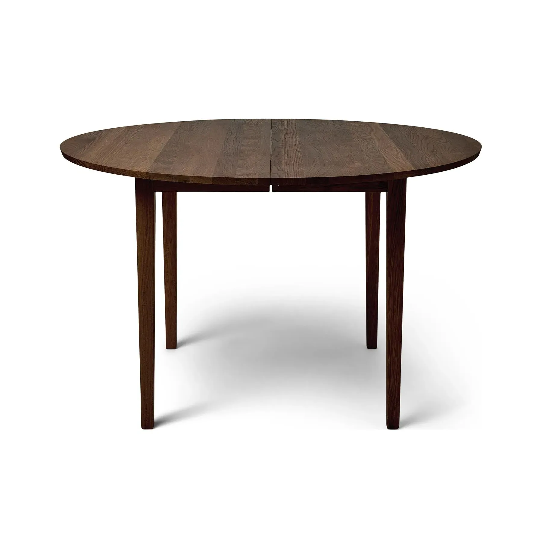 Round Dining Table - Smoked Oak, Solid Wood image