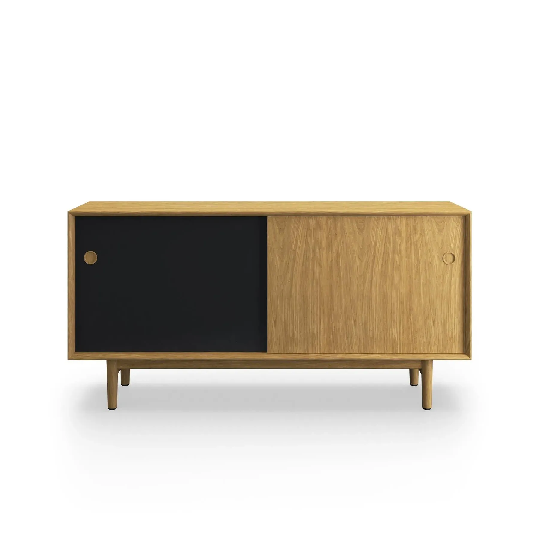 Sideboard with Storage - Black, Oak image