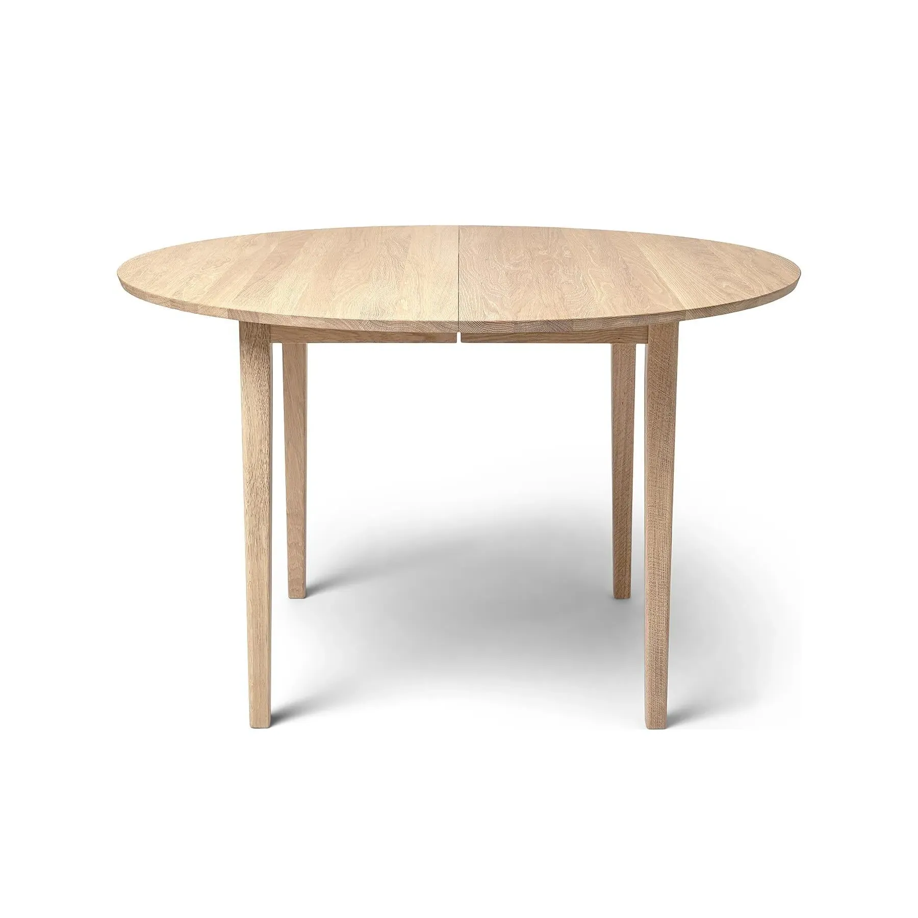 Small Extendable Dining Table - White, Solid Wood