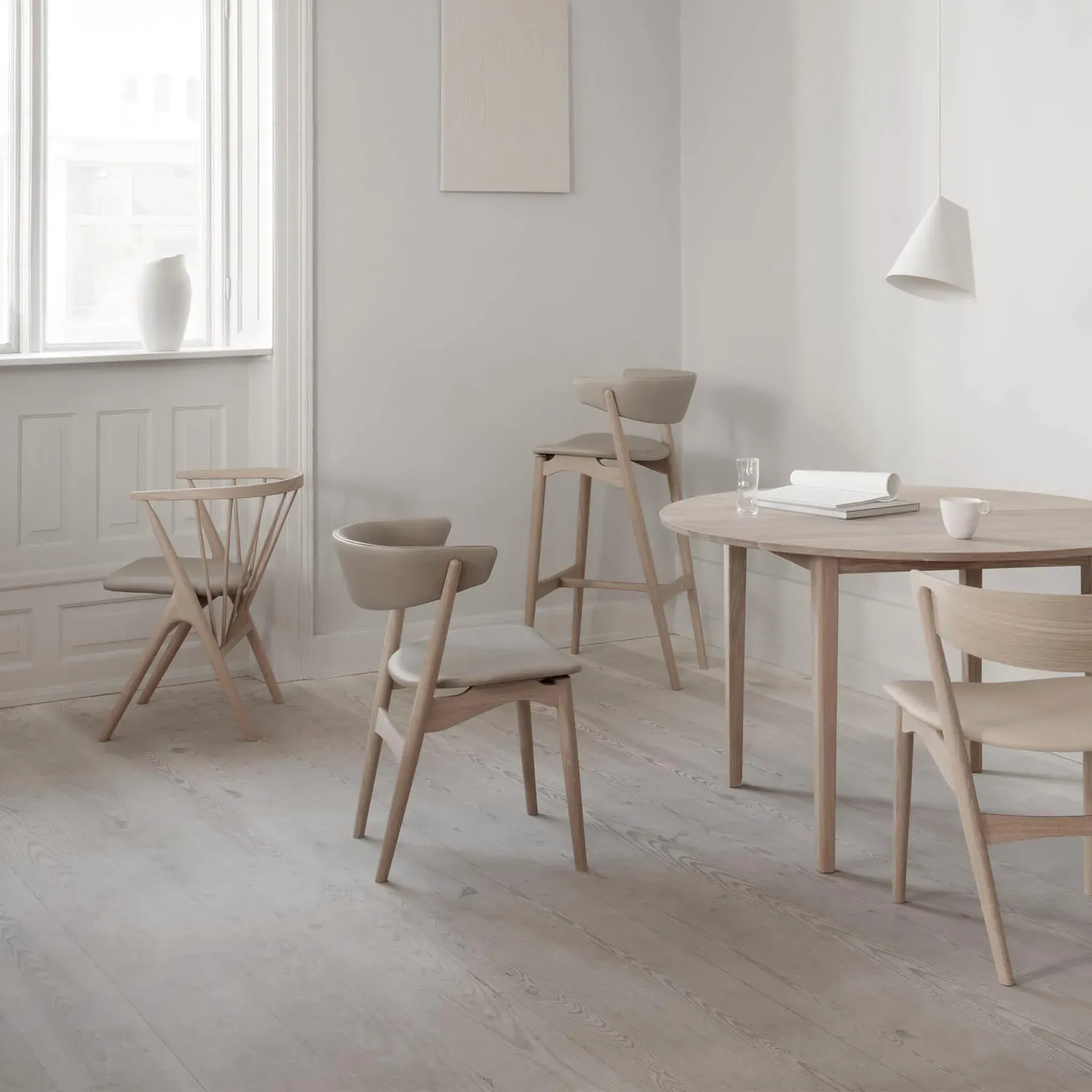 Upholstered Dining Chair - Beech