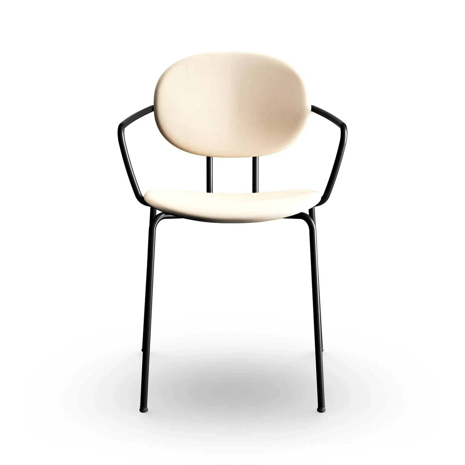 Upholstered Dining Chair with Arms - Honey