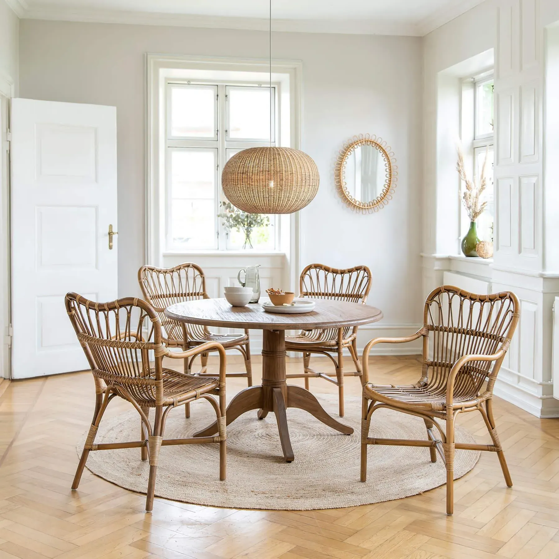 Extra Small Pendant Lampshade - Natural, Rattan