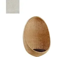 Hanging Egg Chair - Crumble White, Rattan
