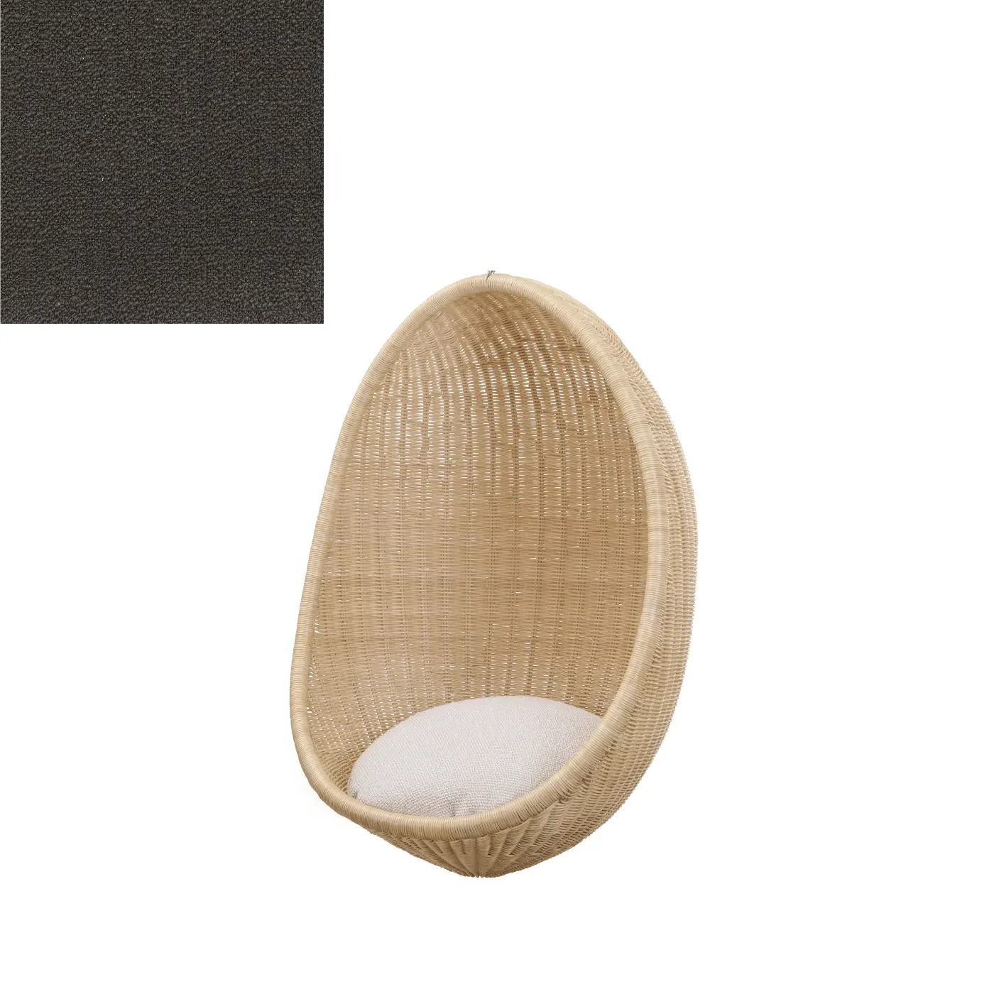 Hanging Egg Chair Junior - Crumble Coffee, Rattan image