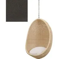 Hanging Egg Chair Junior with Chain - Crumble Coffee, Rattan