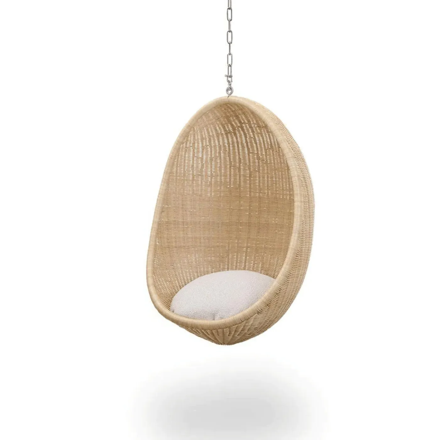 Junior Egg Chair with Chain - Dark Grey, Rattan