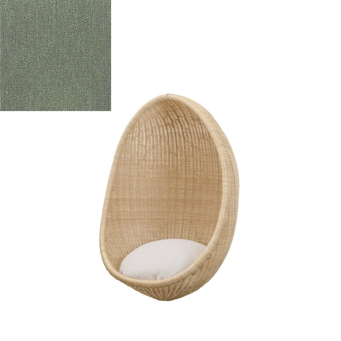 Junior Egg-Shaped Hanging Chair - Sand, Rattan