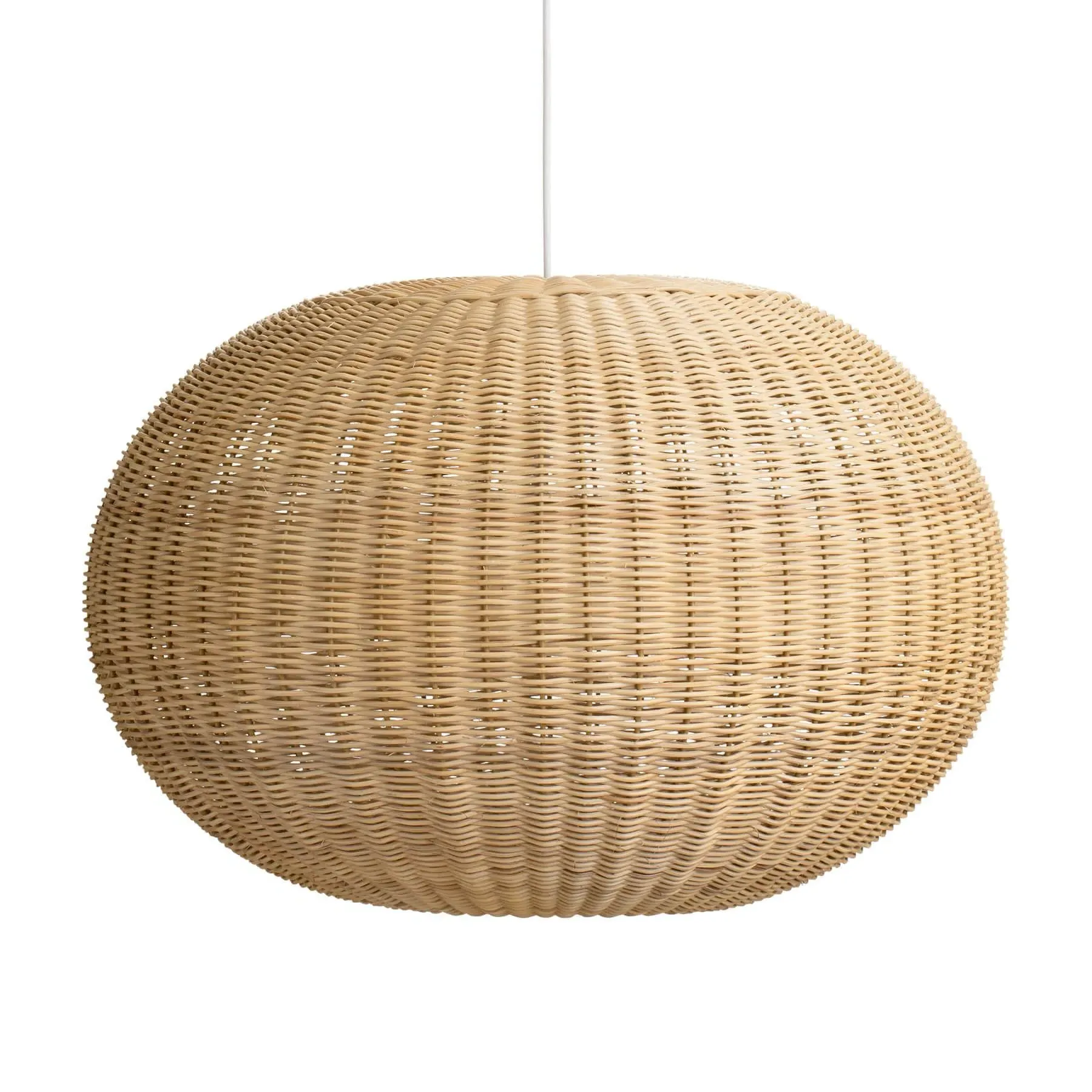 Large Pendant Lampshade - Natural, Rattan